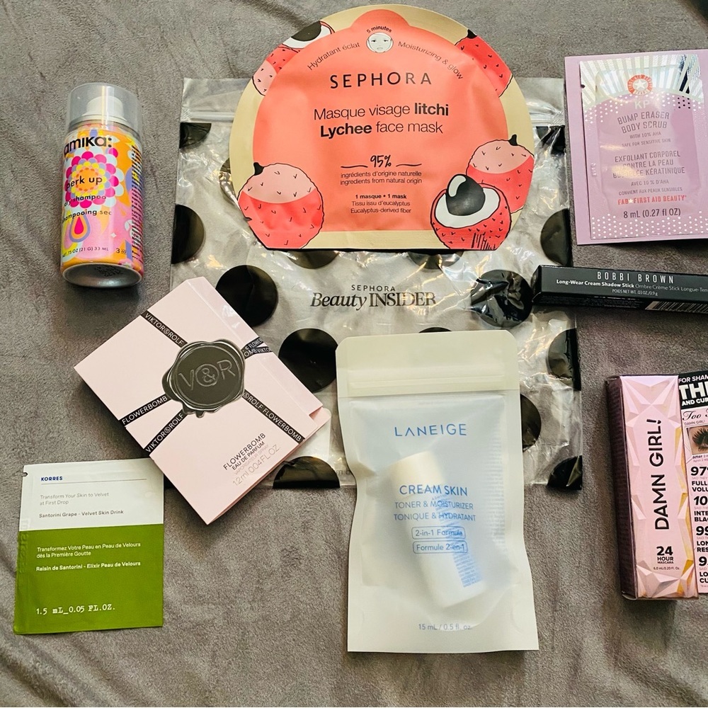 Sephora, Amika, Bobbi Brown, Too Faced, Viktor & Rolf Travel Sample Bundle
